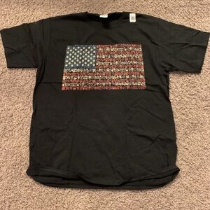 Gaming Icons that make an American flag T-shirt. Large